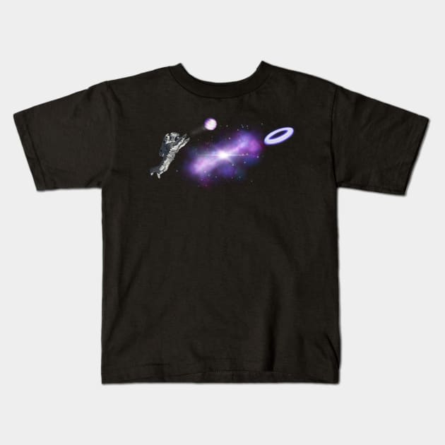 Spaceballs: Astronaut Space Basketball Kids T-Shirt by PickleDesigns